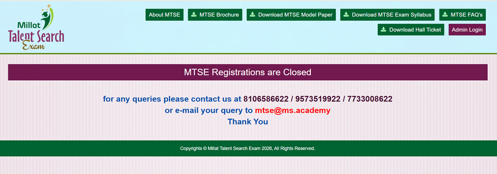 MTSE Official Portal