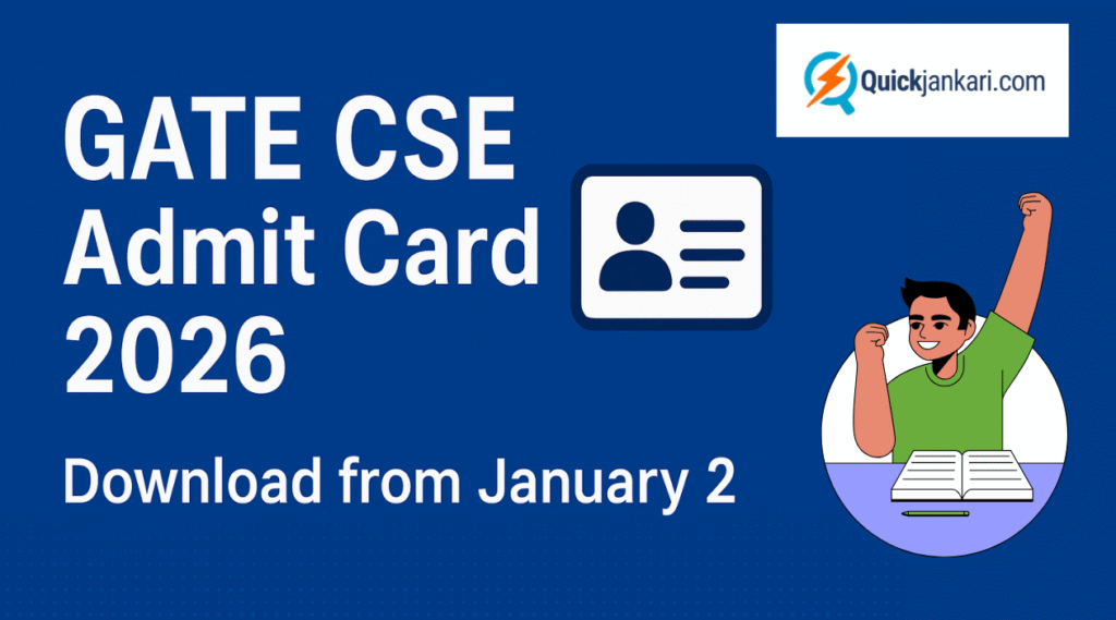 GATE CSE Admit Card 2026 Download Check Date, Exam Pattern, Syllabus & Important Updates