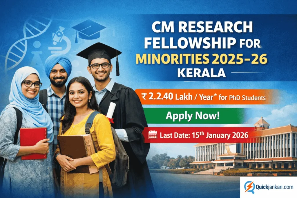 CM Research Fellowship for Minorities