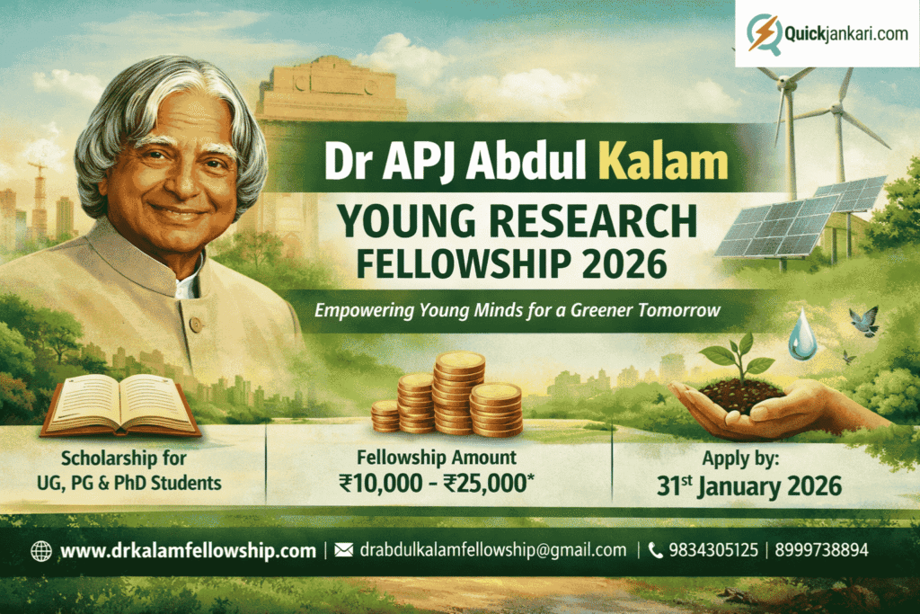 Dr APJ Abdul Kalam Young Research Fellowship