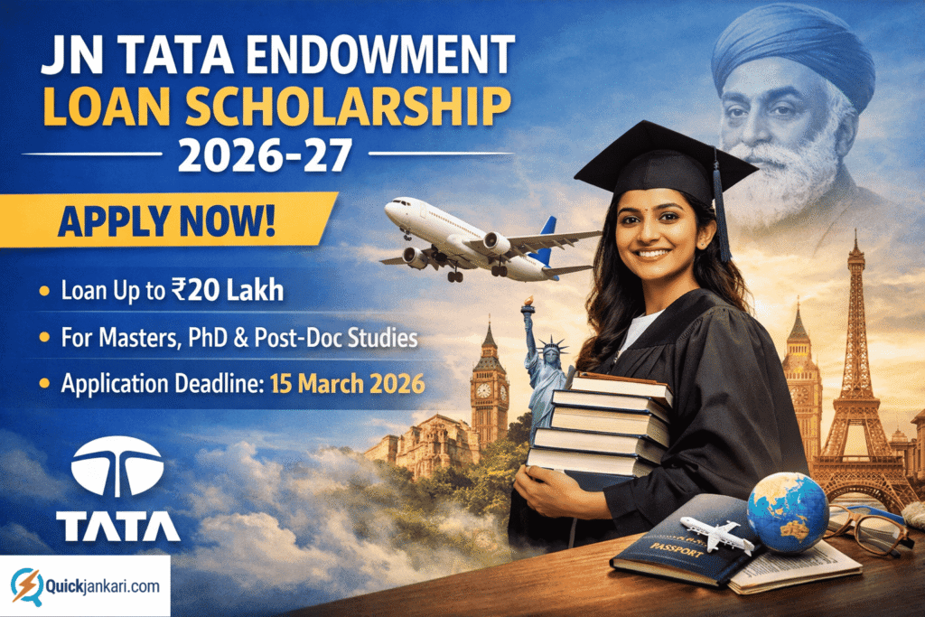 JN Tata Endowment Loan Scholarship