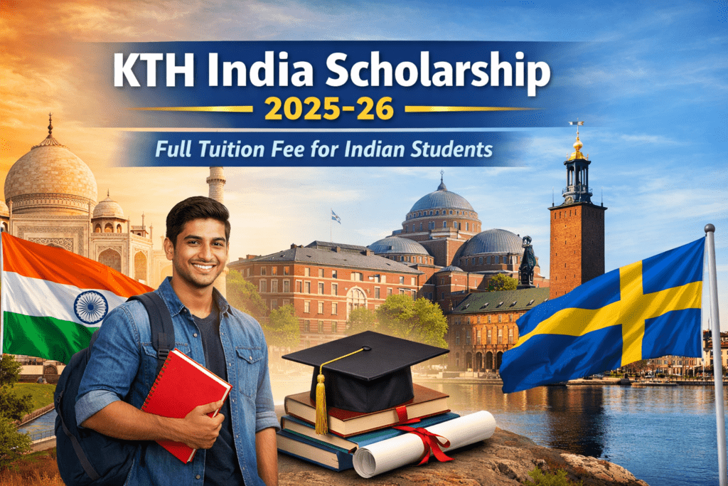 KTH India Scholarship 2025-26 Full Tuition Fee for Indian Students