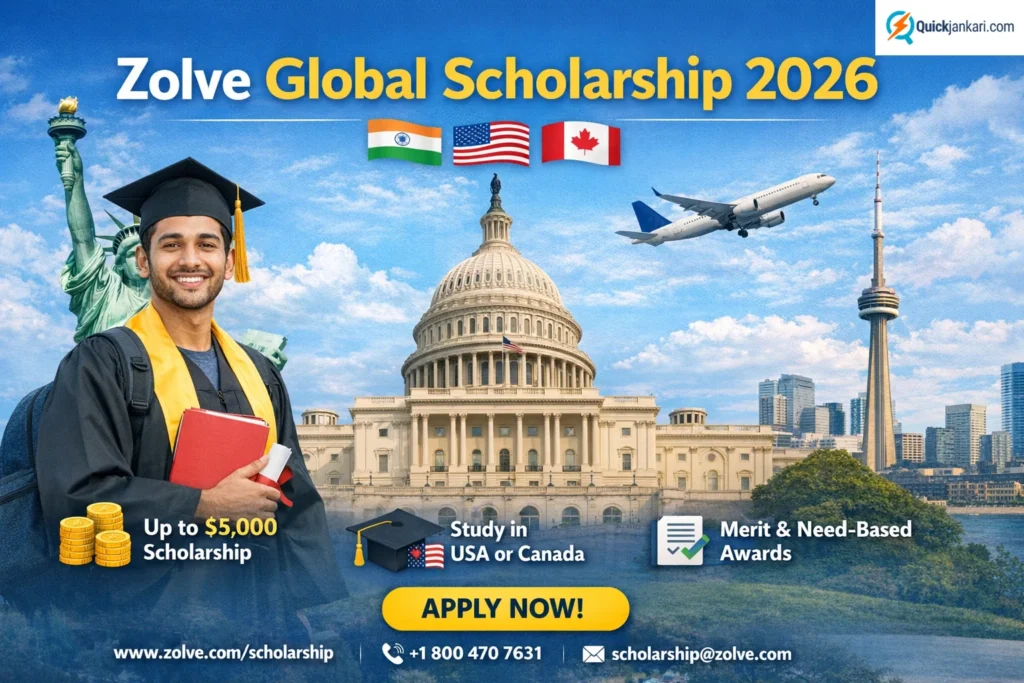 Zolve Global Scholarship 2026 – Get $5,000 Award, Eligibility, Benefits & Last Date