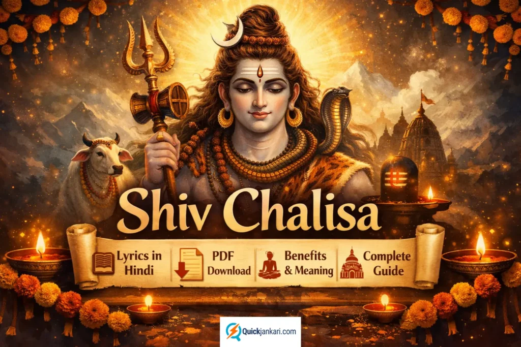 Shiv Chalisa Lyrics in Hindi, PDF Download, Benefits & Meaning (2026)