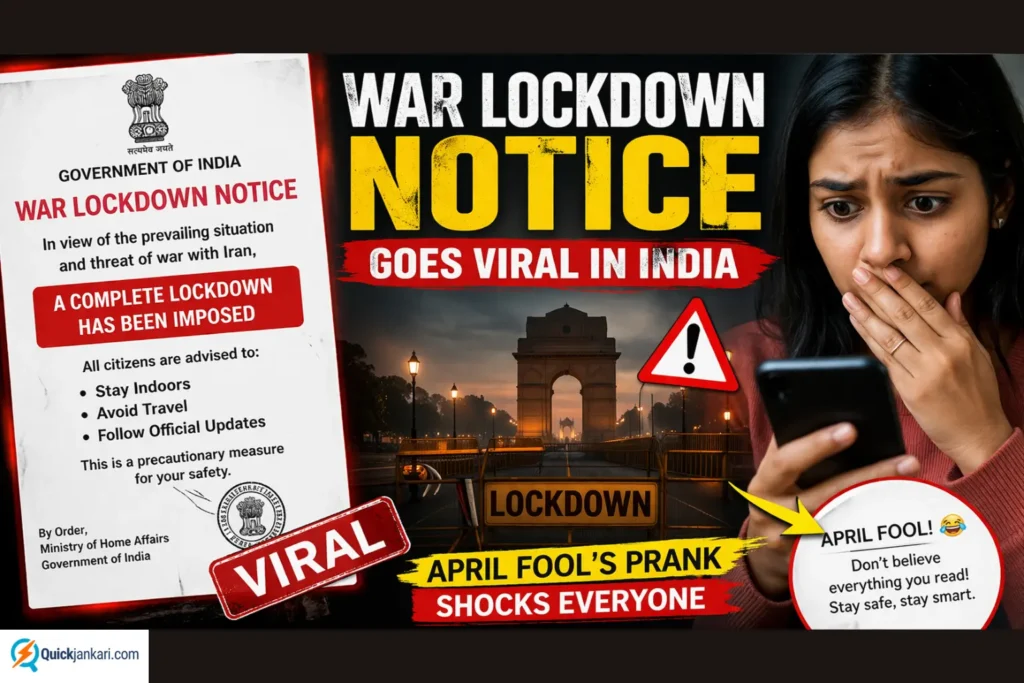 War Lockdown Notice Goes Viral April Fool’s Prank Creates Panic Across Social Media